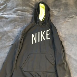 Nike black and neon dri-fit pullover sweater